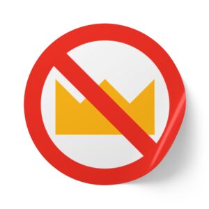 No Kings Sticker Rolls