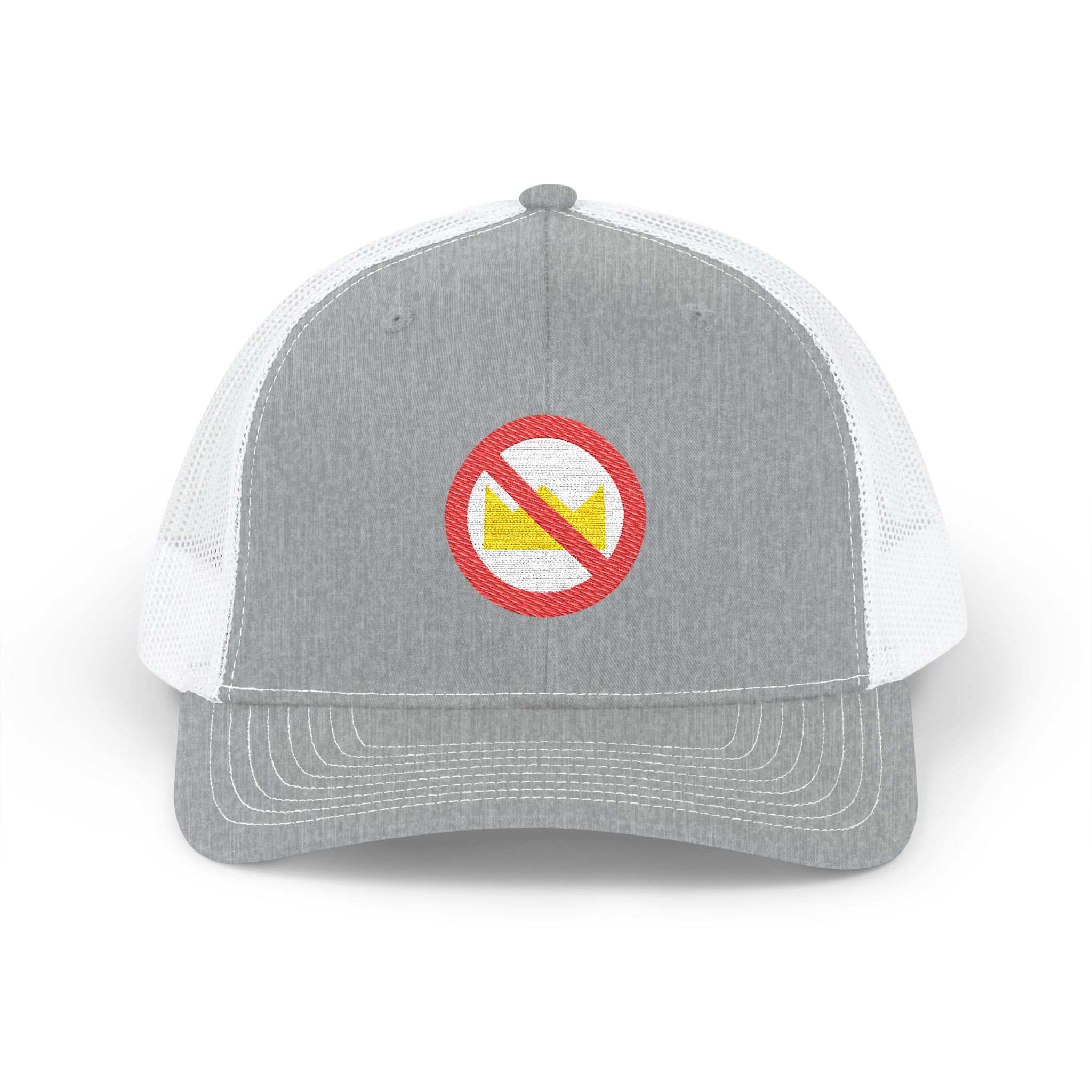 No Kings Trucker Cap (Embroidered, white bg) - Image 7