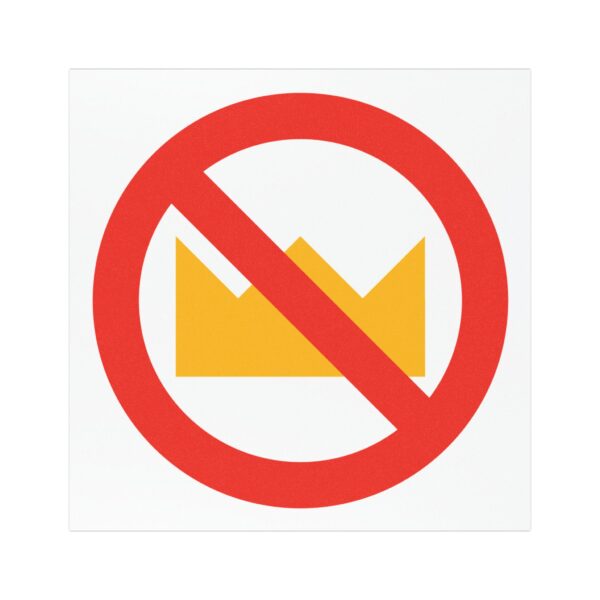 No Kings Car Magnet